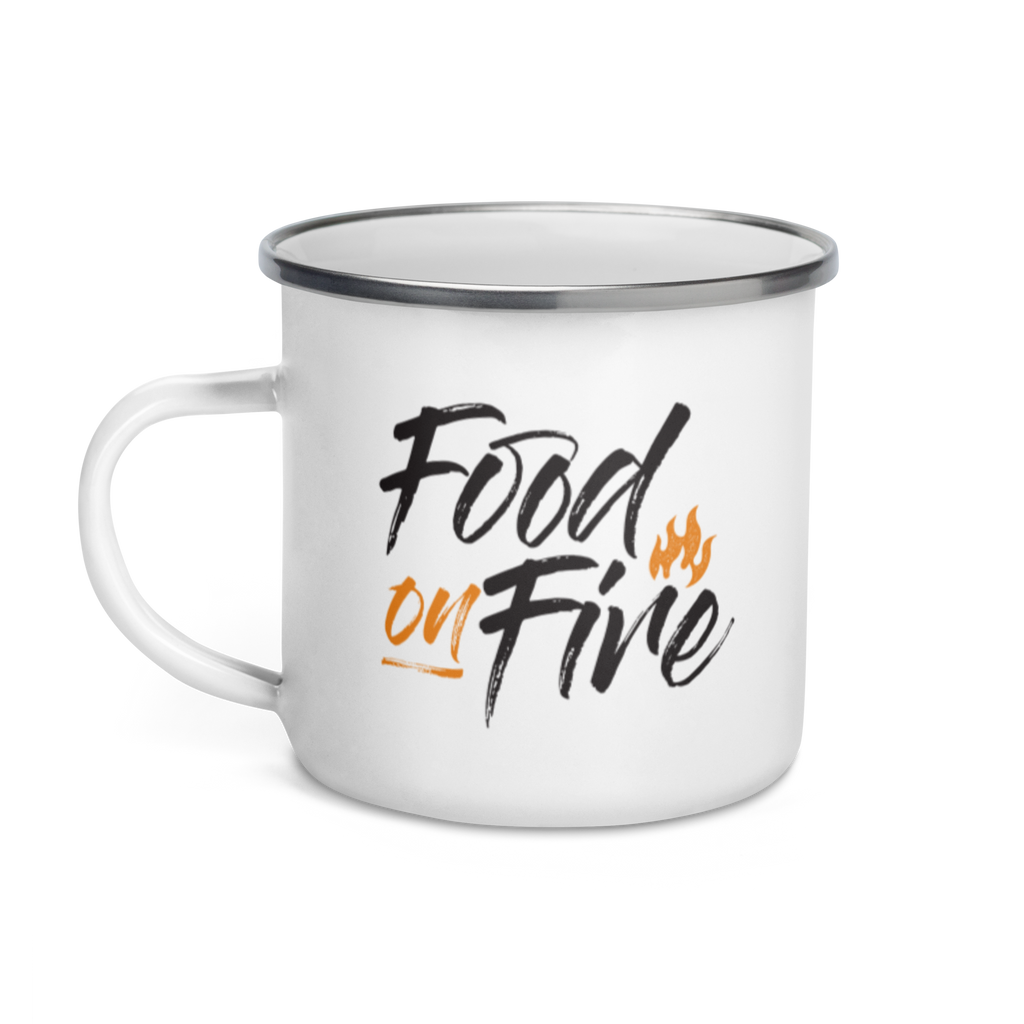 Food on Fire Enamel Rum & Gin Mug